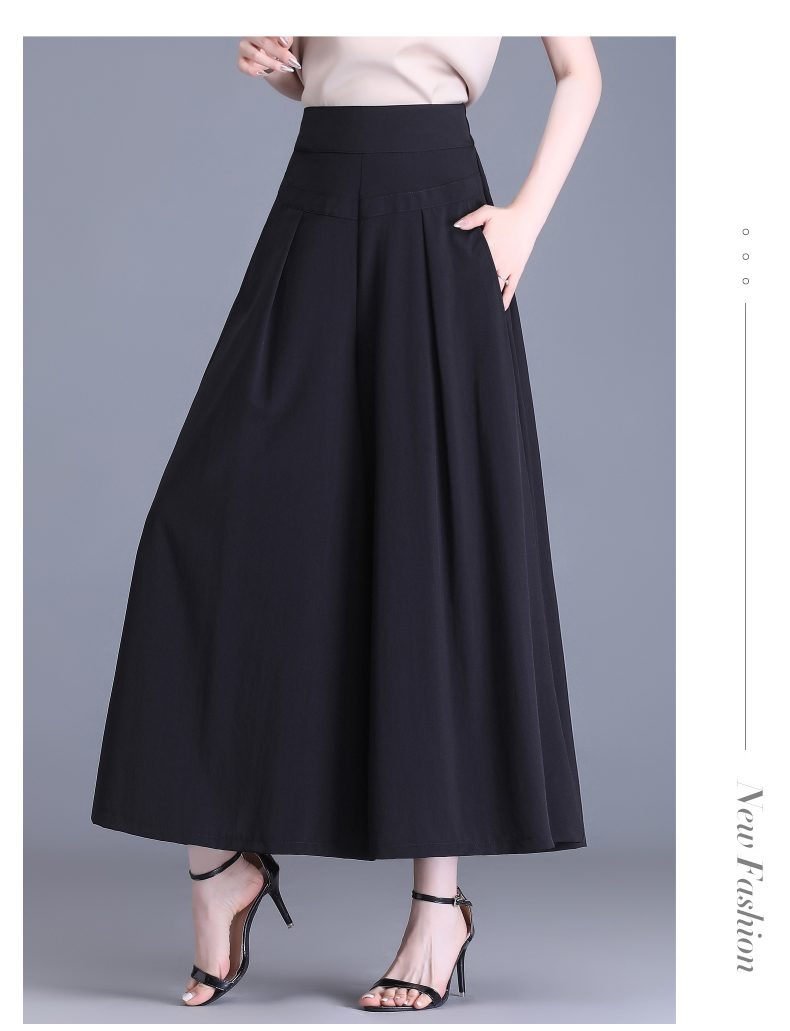 レディースワイドパンツ 優雅なプリーツバギーパンツ