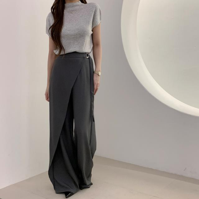 レディースワイドパンツ 今季必見 気質溢れる ハイウエスト おしゃれ デザイン カジュアル パンツ