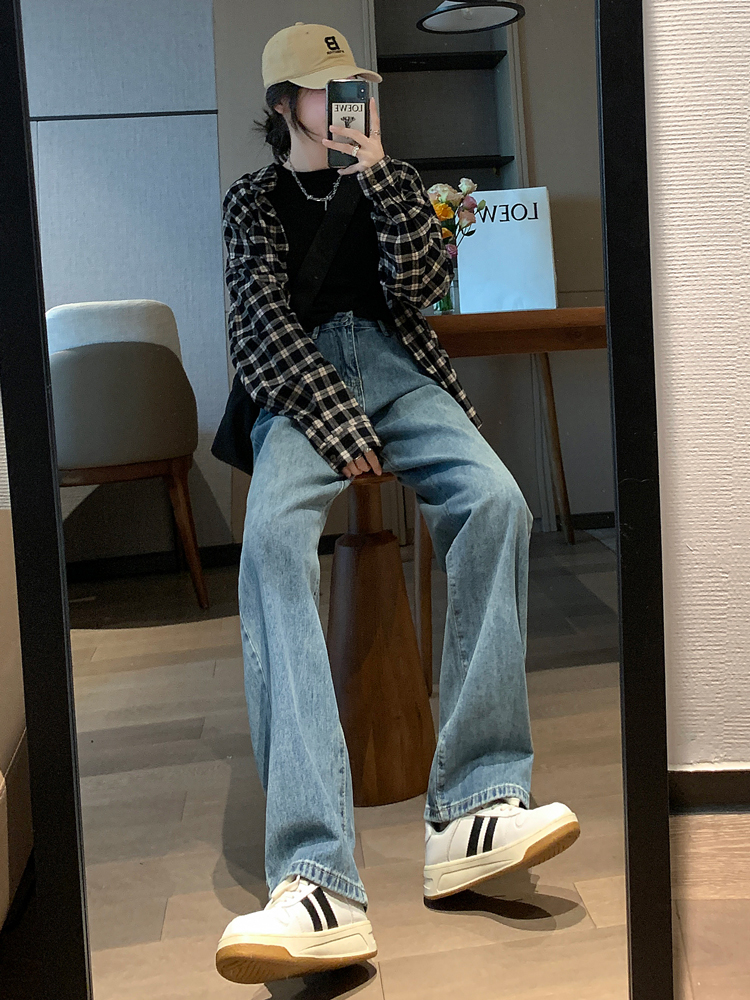 レディースワイドパンツ こなれ感漂うロングワイドデニム