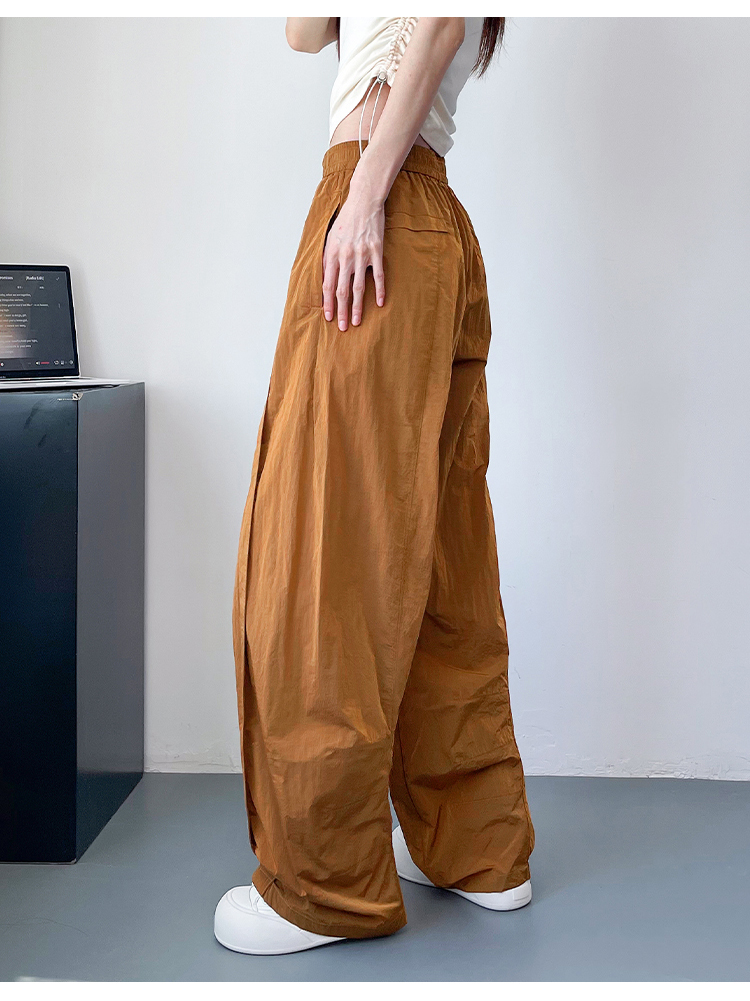 レディースワイドパンツ ゆったりリラックスタックワイドパンツ