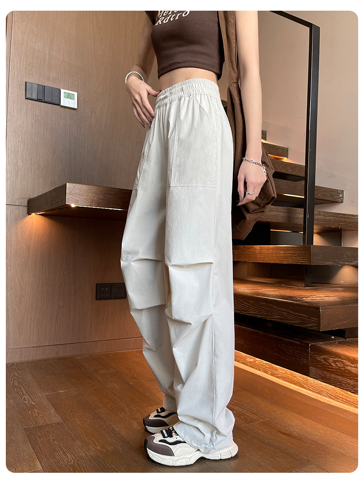 レディースワイドパンツ ゆったりリラックスチノワイドパンツ