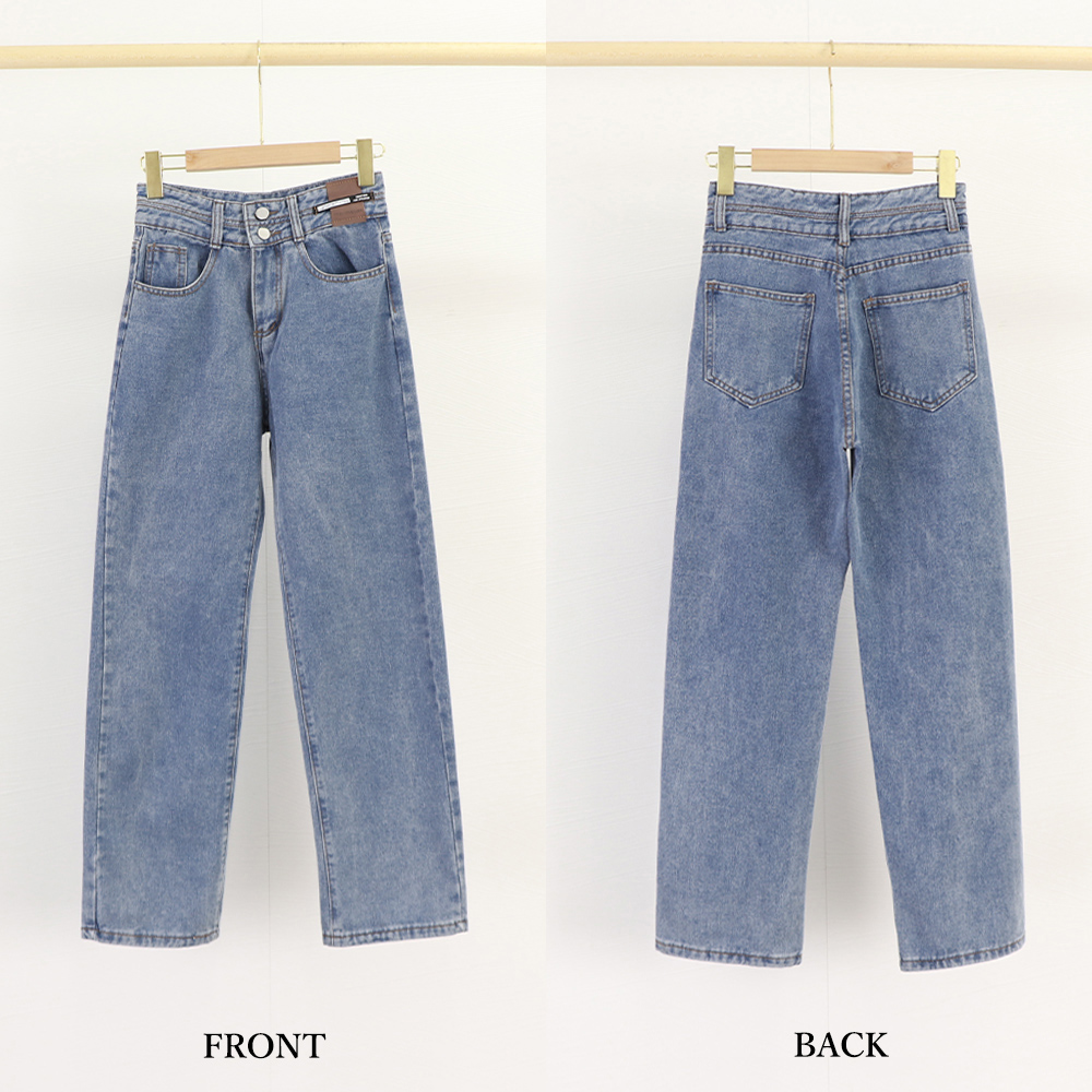 レディースワイドパンツ ハイウエストデニムワイドパンツ 美脚シルエット