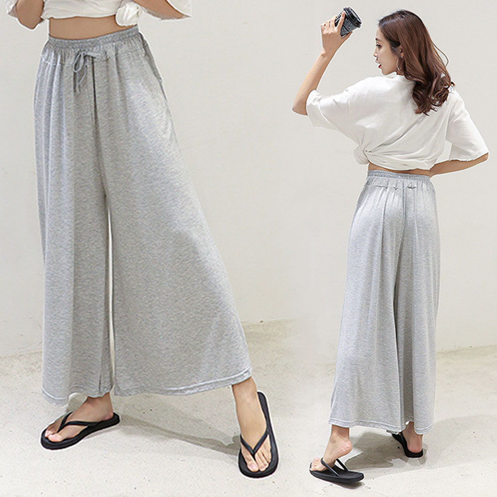 レディースワイドパンツ ハイウエストスカーチョ 美脚ワイドパンツ