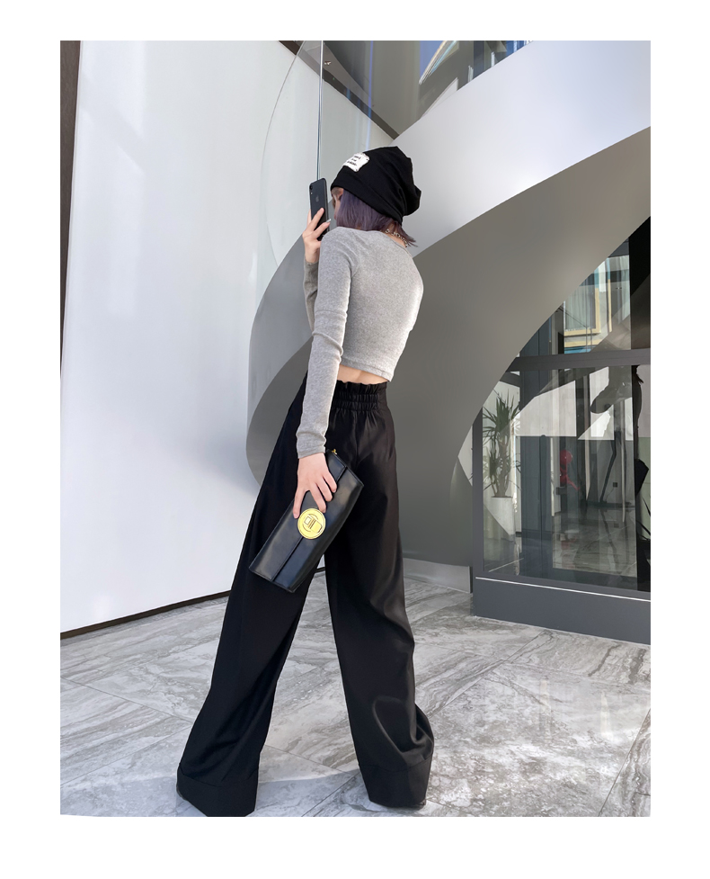 レディースワイドパンツ クラシカルドレープワイドパンツ
