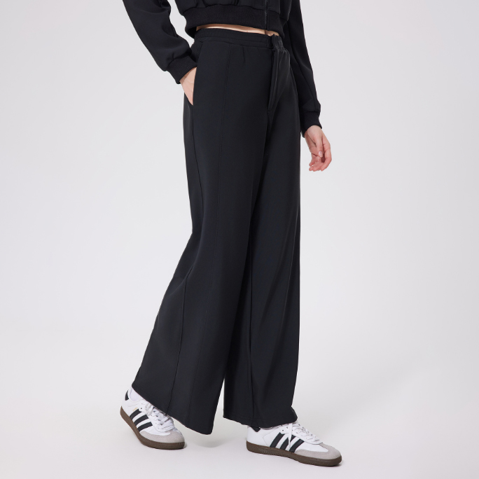 レディースワイドパンツ 2025新作 保温性抜群 ハイウエスト ゴムパンツ その他