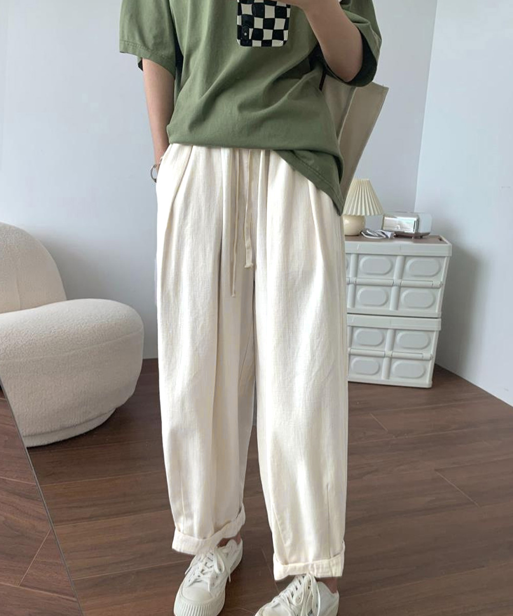 レディースワイドパンツ レディース タックワイドパンツ ハイウエスト