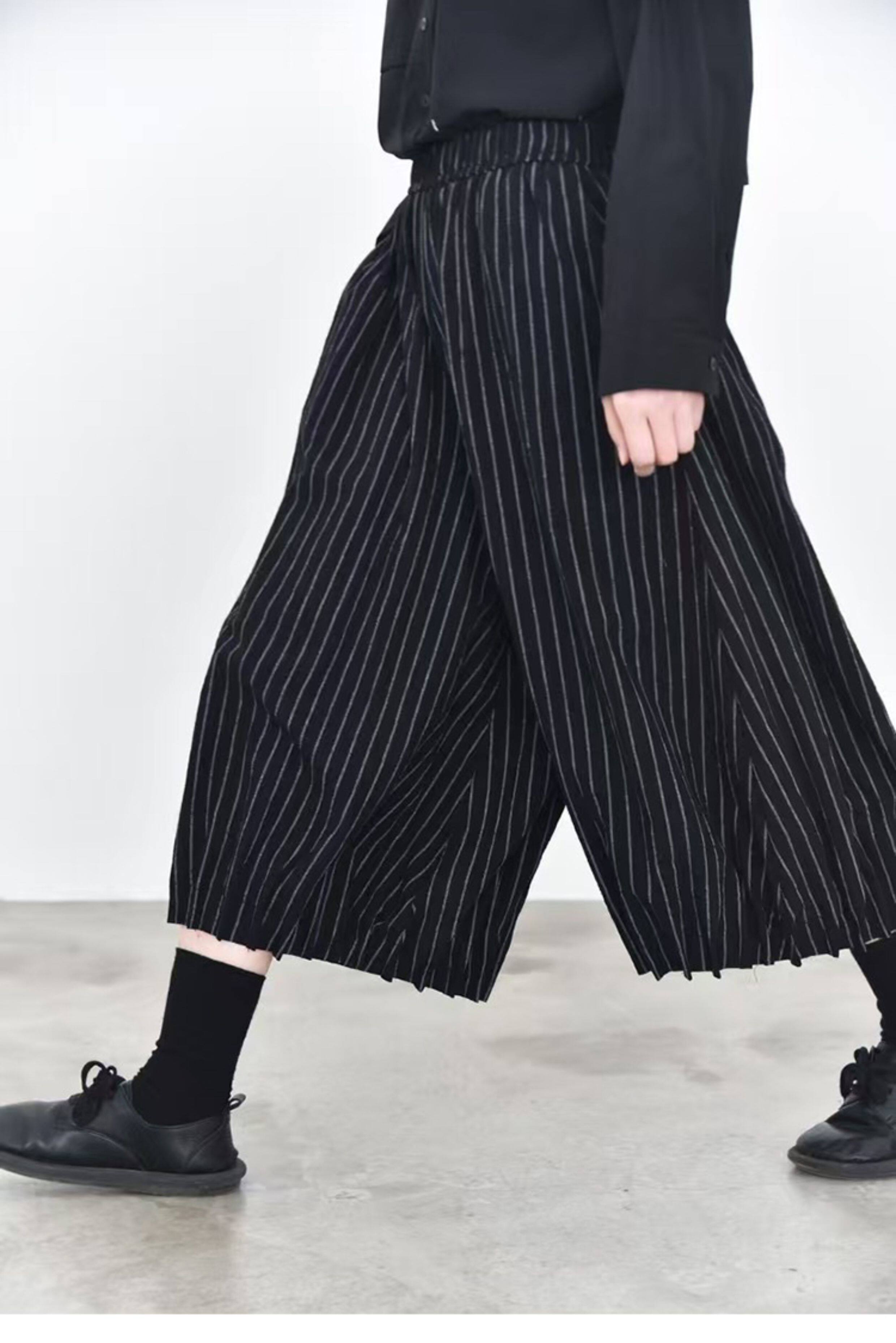 レディースワイドパンツ プリーツ加工ゆったりシルエットチノパンツ