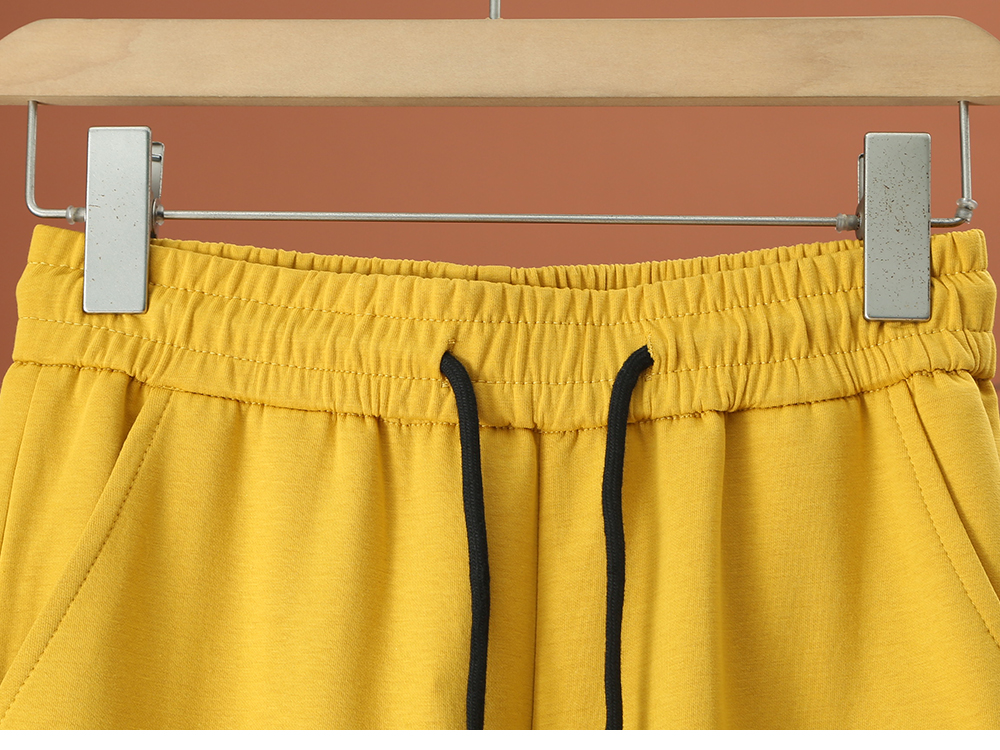 レディースワイドパンツ 三角ワッペン付きリラックスパンツ