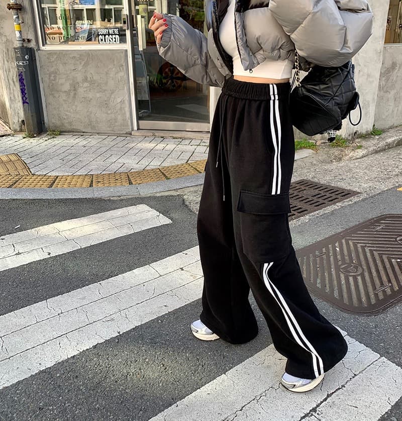 レディースワイドパンツ 2025年秋冬新作 裏起毛スウェット ワイドパンツ レディース