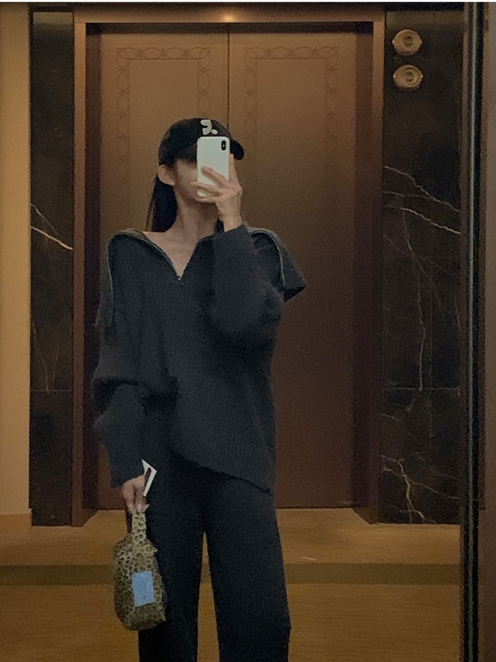 レディースワイドパンツ 秋冬新作ニットセットアップ ワイドパンツ上下セット