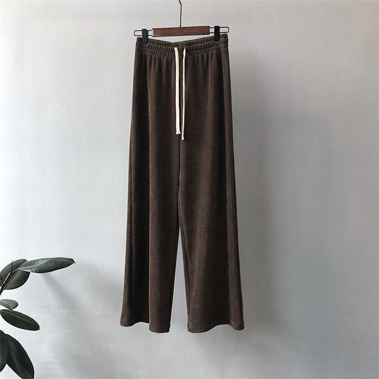レディースワイドパンツ 伸縮ウエスト機能的ワイドパンツ その他カジュアルボトムス