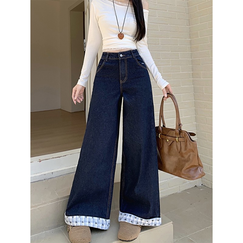 レディースワイドパンツ レディース デニム ワイドパンツ ハイウエスト ロング丈