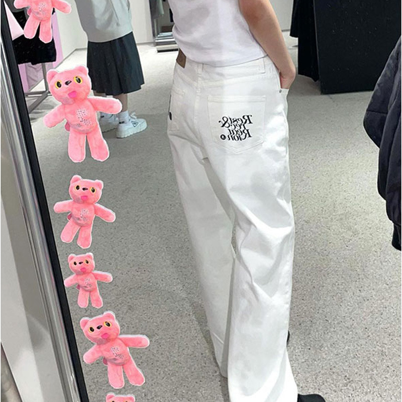 メリハリシルエットデニムワイドパンツ
