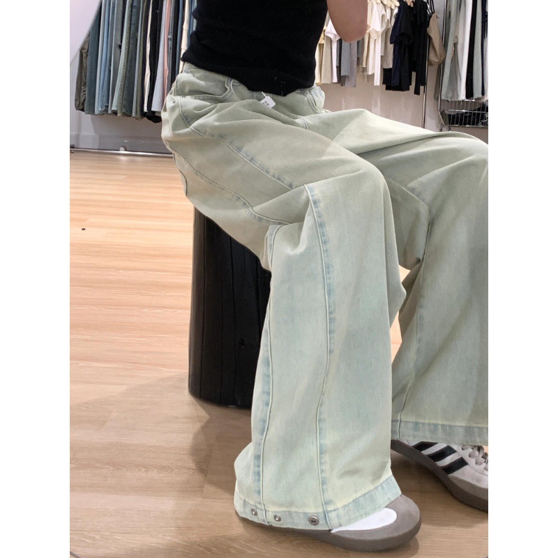デニムワイドパンツ リラックスデニムパンツ