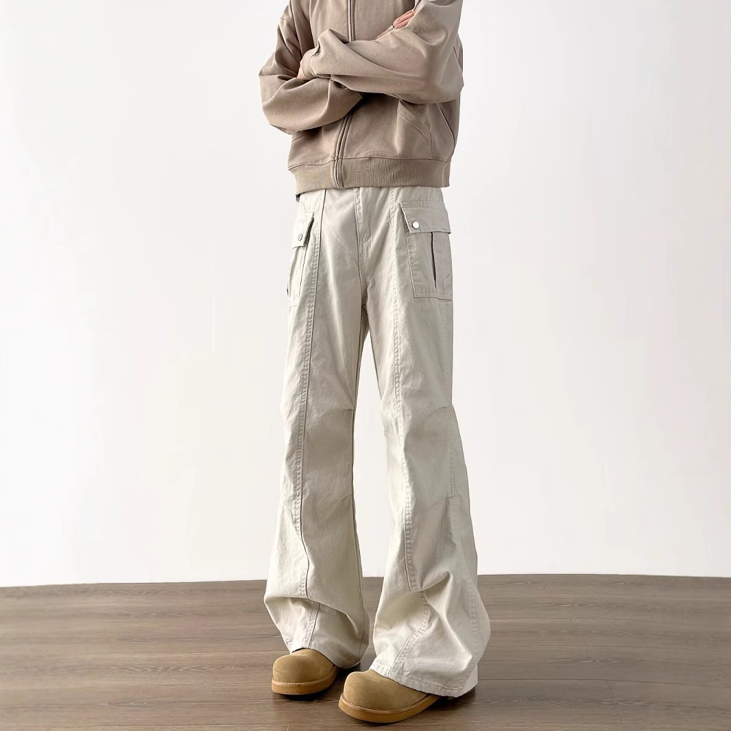 デニムワイドパンツ リラックスシルエット カーゴパンツ
