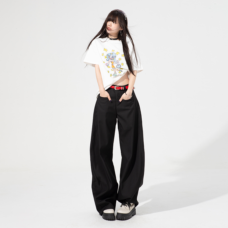 美脚ワイドパンツ