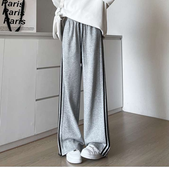 ストレッチワイドパンツ 裾ゆったり