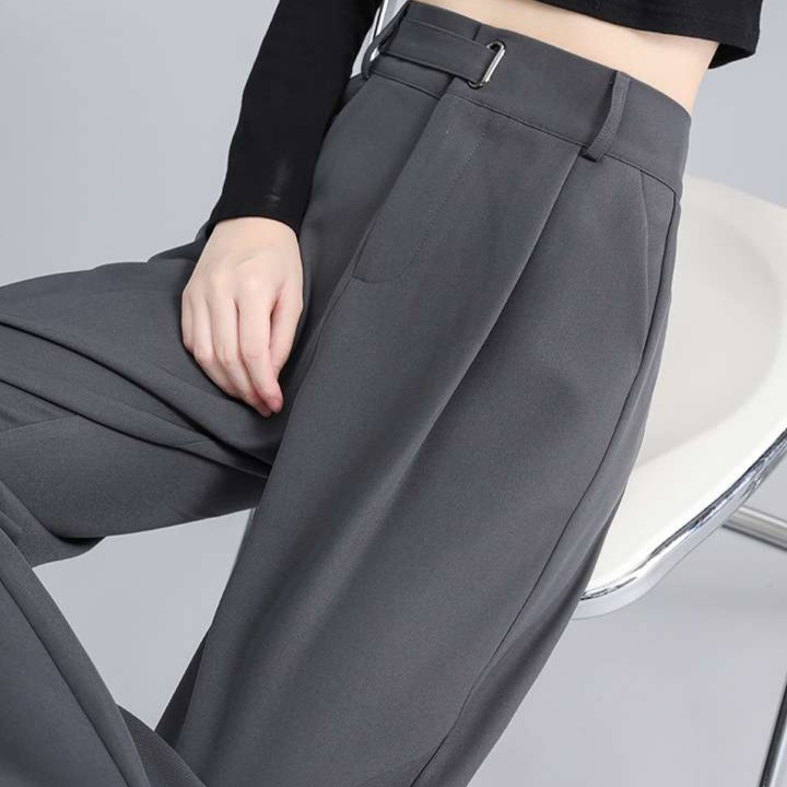 ハイウエストワイドタックパンツ