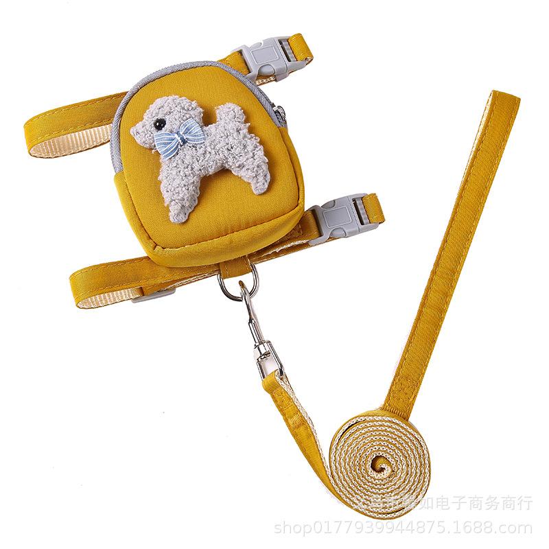 犬 ハーネス もこもこわんちゃんハーネスリード