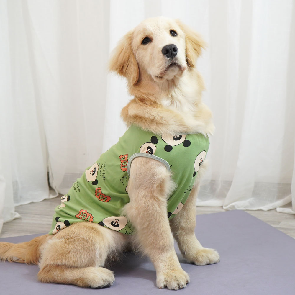 犬 ハーネス パジャマ風キャラクター柄ウェア