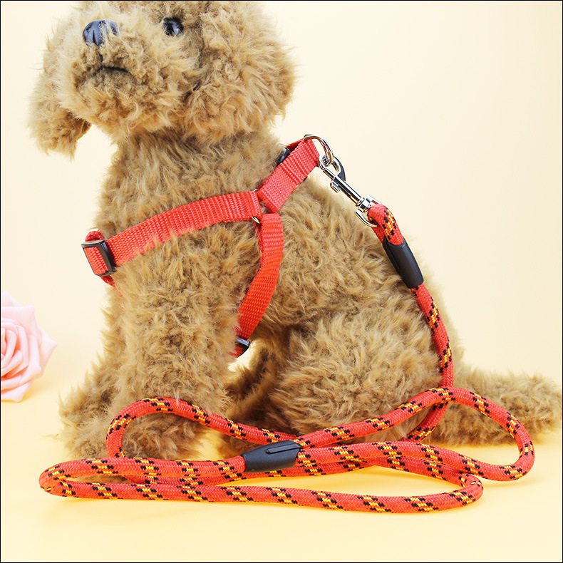 犬 ハーネス ロープ編みペット用ハーネス