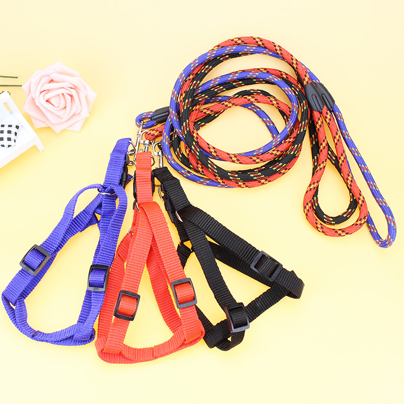 犬 ハーネス ロープ編みペット用ハーネス