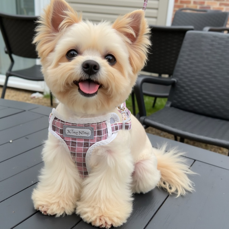 犬 ハーネス モダンタイル柄ハーネスセット