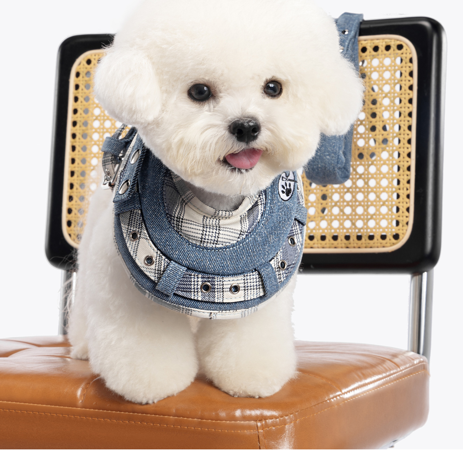 犬 ハーネス シンプル格子柄 ハーネス