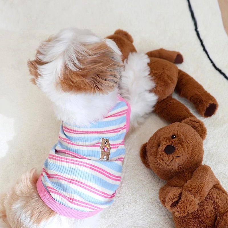 犬 ハーネス やわらかボーダーメッシュハーネス