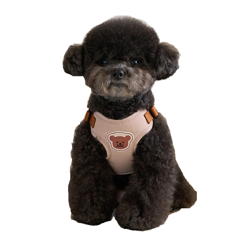 犬 ハーネス くまモチーフ ふわふわハーネス