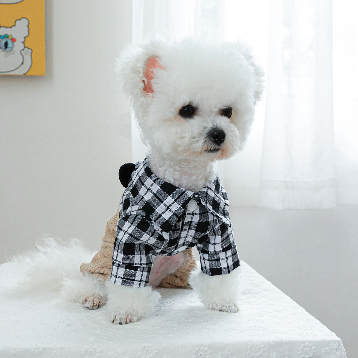 犬 ハーネス もふもふパンダ着ぐるみハーネス