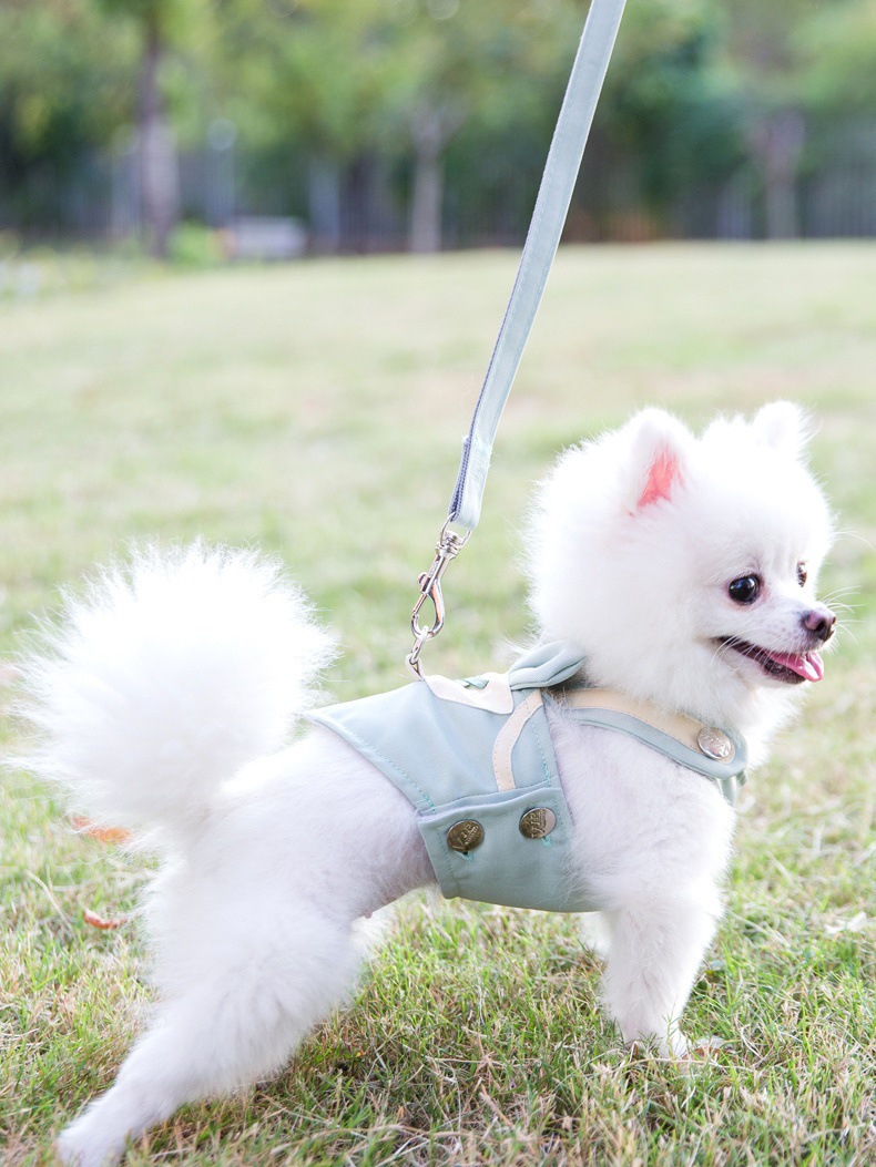 犬 ハーネス 上品さを引き立てる リボン装飾ハーネス