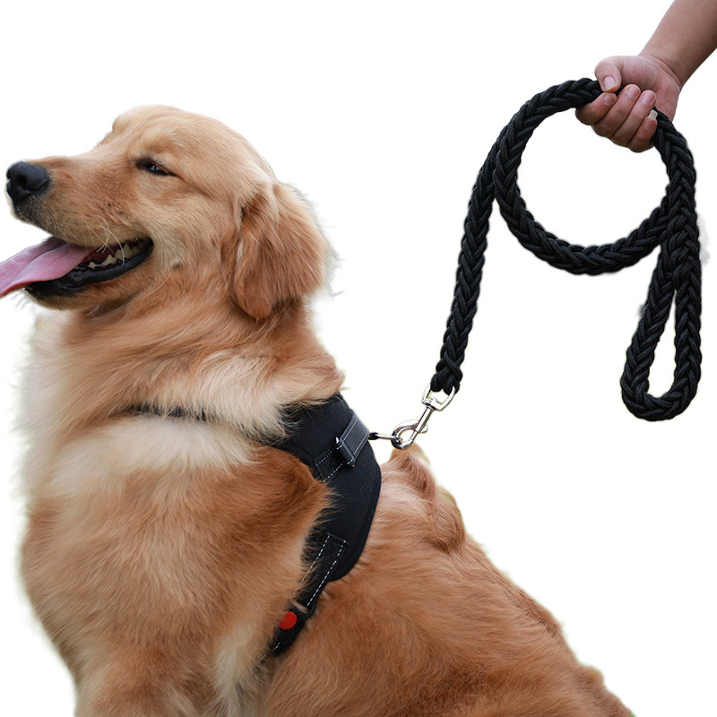 犬 ハーネス もこもこ編み込みハーネスセット