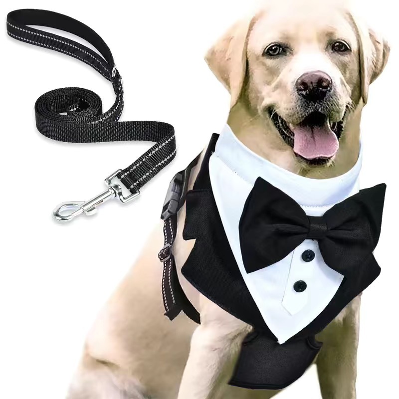 犬 ハーネス 高級礼服風タキシード風ハーネス