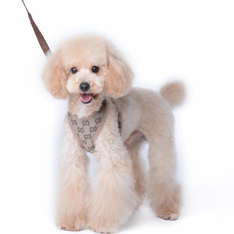 犬 ハーネス モノグラム柄ペットハーネス