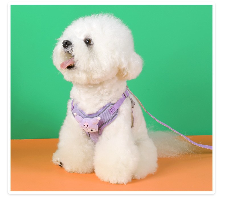 犬 ハーネス やさしい花咲くデイリーハーネス