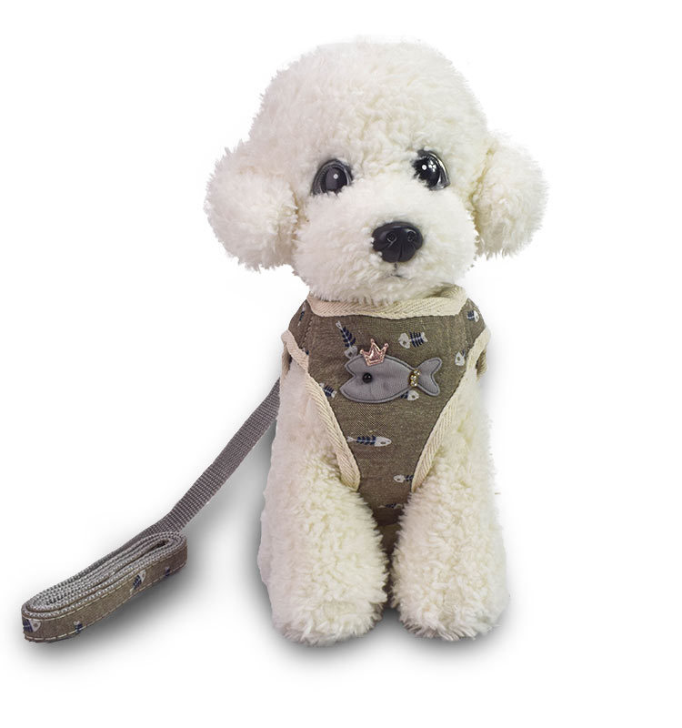 犬 ハーネス 星空アップリケ付きメッシュハーネス