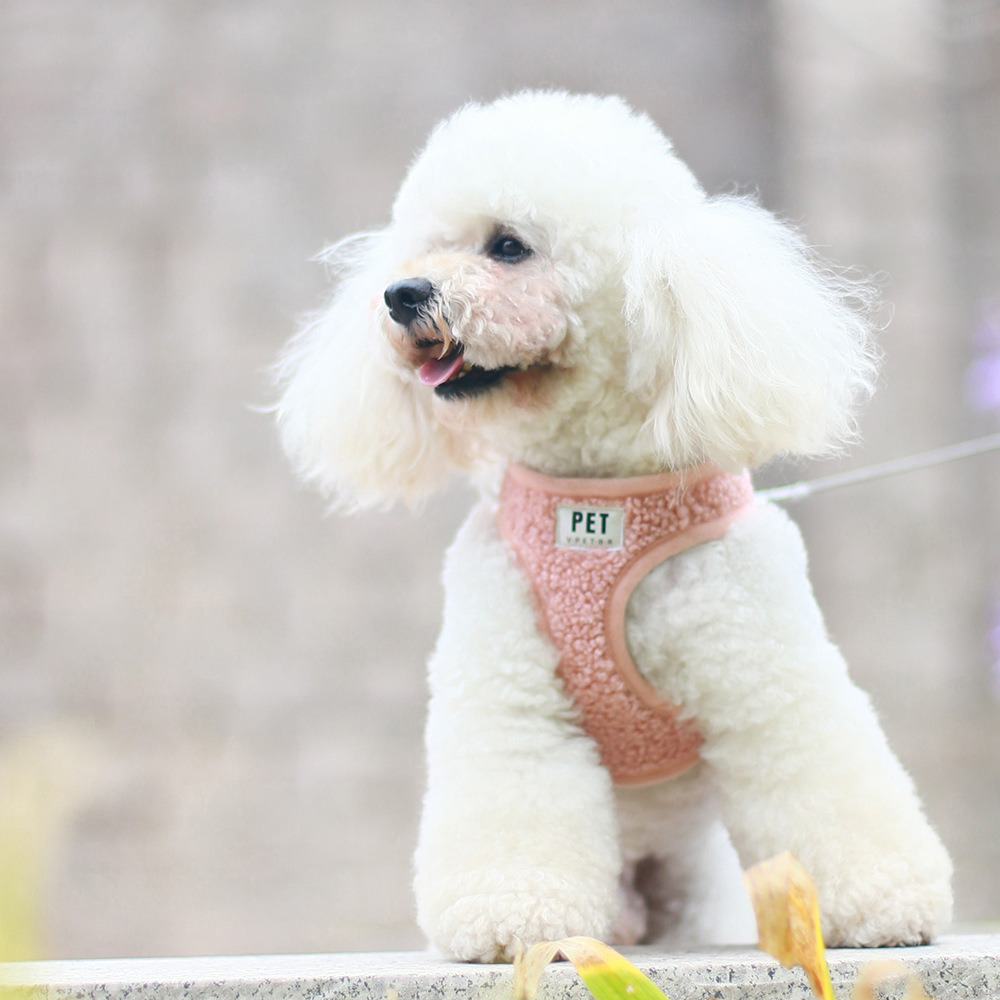 犬 ハーネス もこもこ素材のやさしい装着ハーネス
