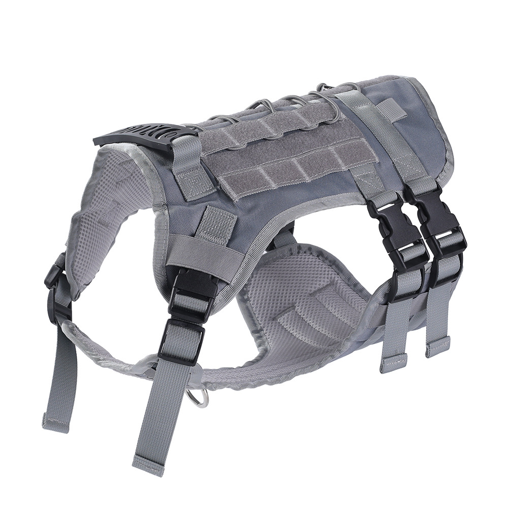 犬 ハーネス ミリタリーベスト調 多機能ペット用ハーネス
