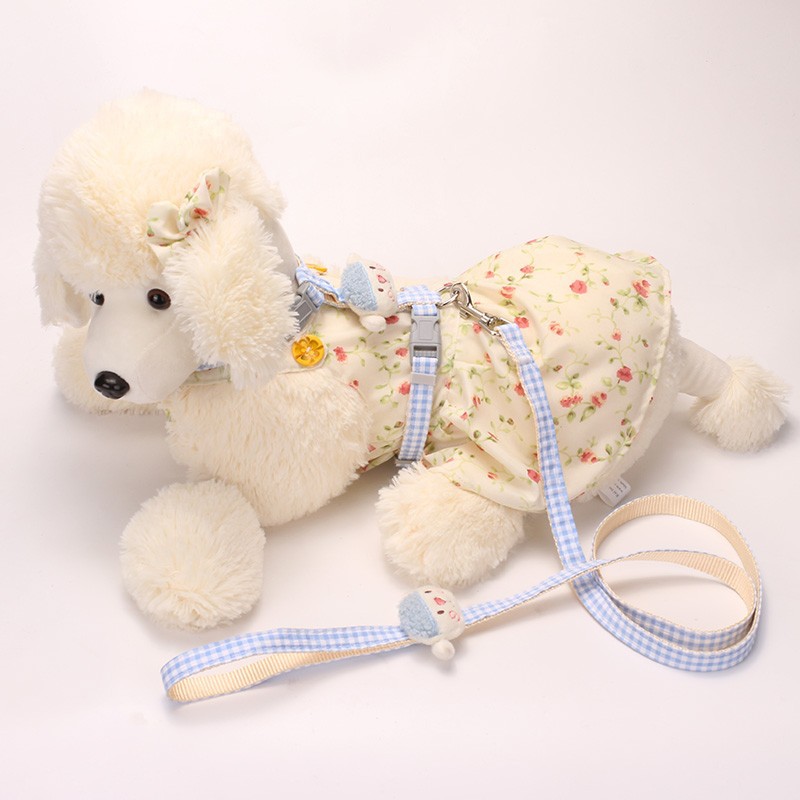 犬 ハーネス チェック柄ペット用ハーネスセット