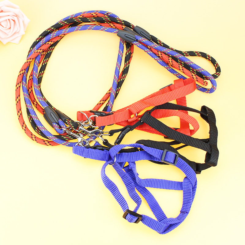 犬 ハーネス ロープ編みペット用ハーネス