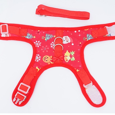 犬 ハーネス ゆきだるま柄 メッシュペット用ハーネス