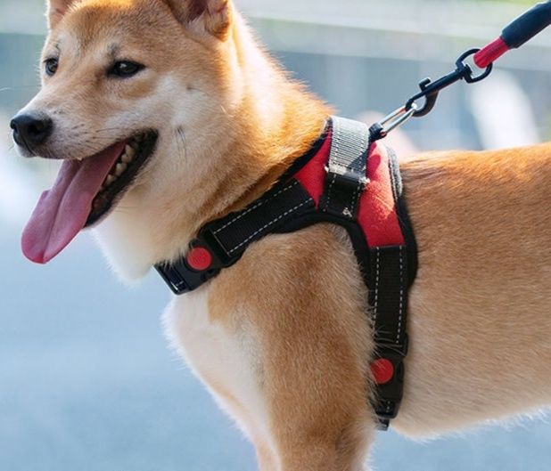 犬 ハーネス 中型犬対応 反射素材付き