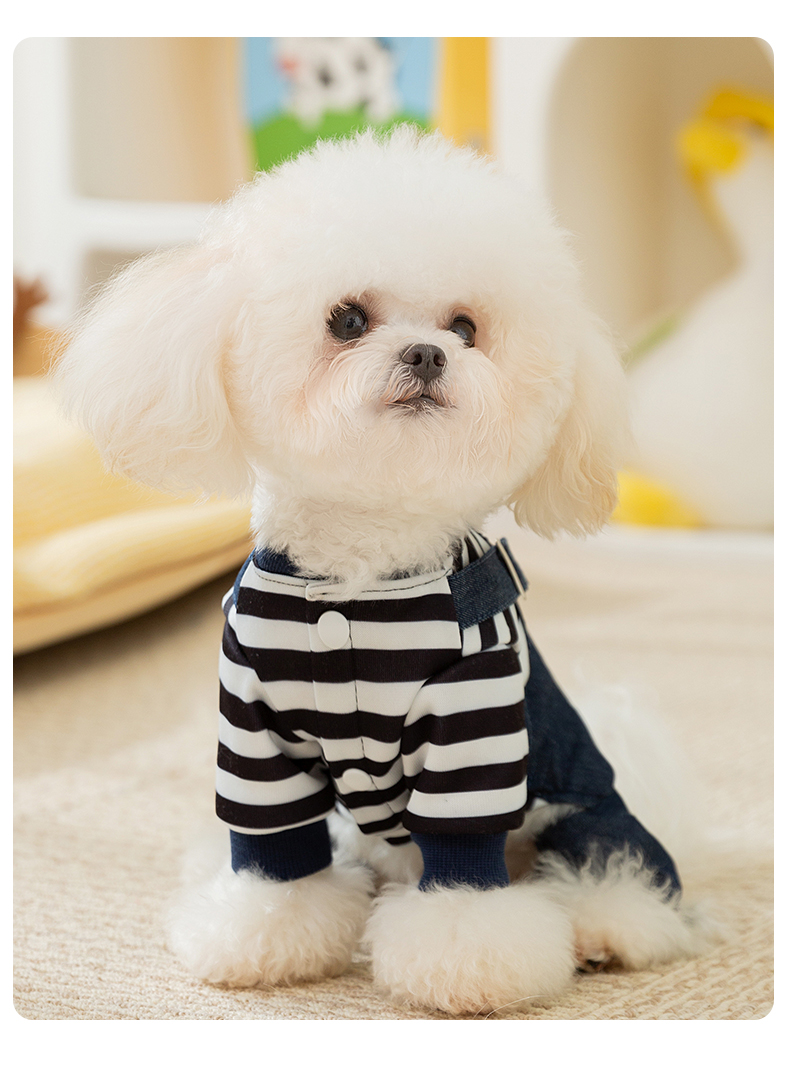 犬 ハーネス ちょうどいいハーネス ボーダーデニム