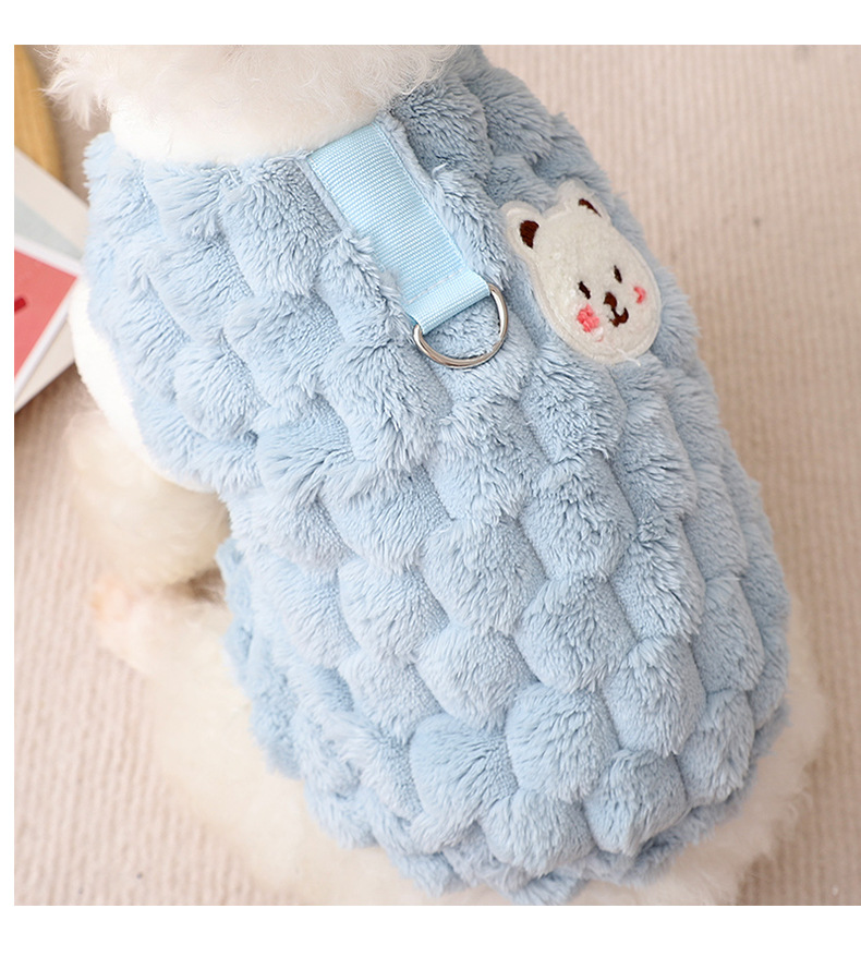 犬 ハーネス もこもこキルト風ハーネス
