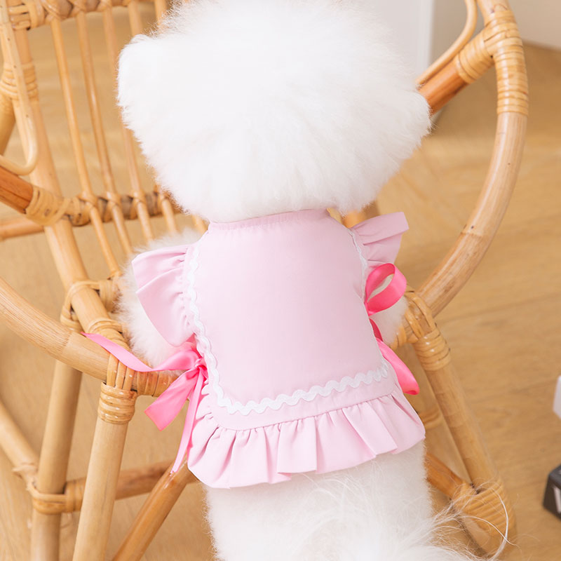 犬 ハーネス ふんわりメイド風リボンハーネス