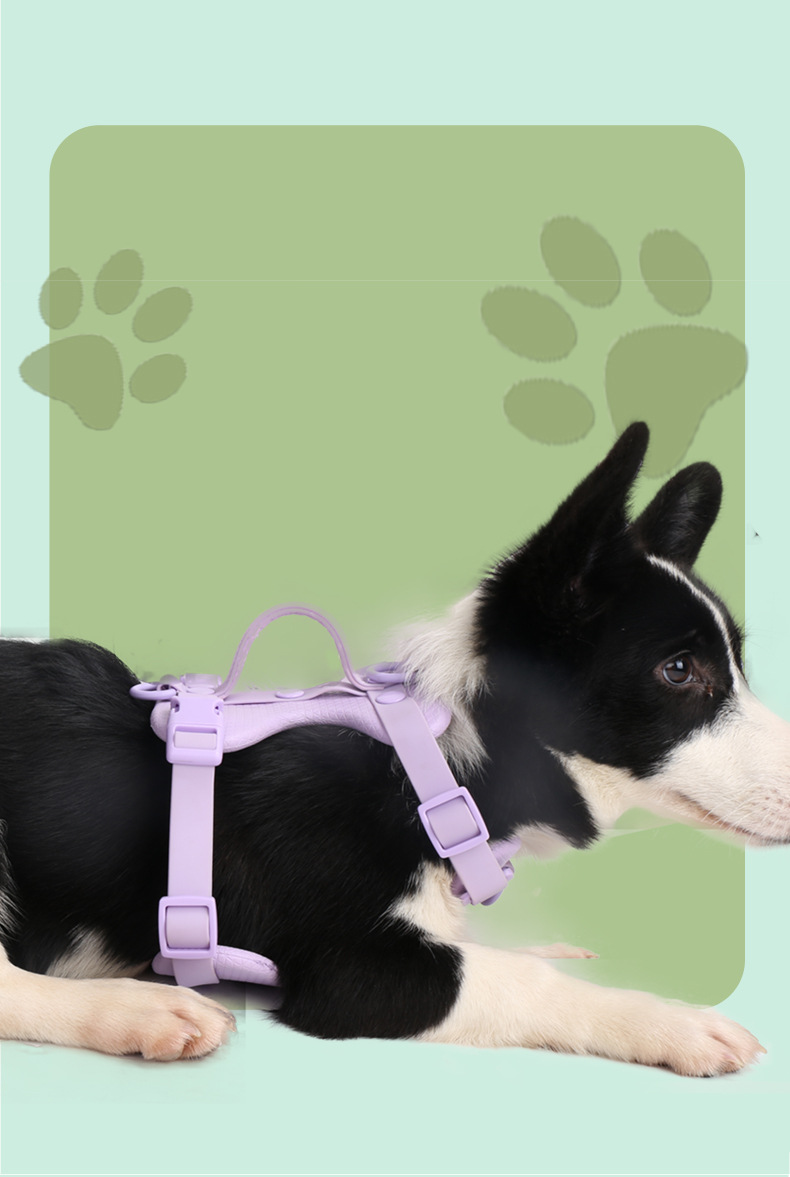 犬 ハーネス やわらか革調ハーネス