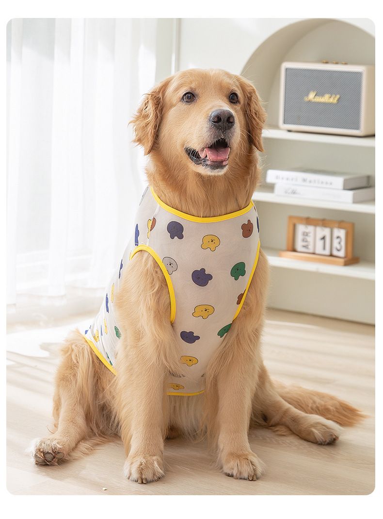 犬 ハーネス 模様が楽しい やさしい肌触りベスト型ハーネス