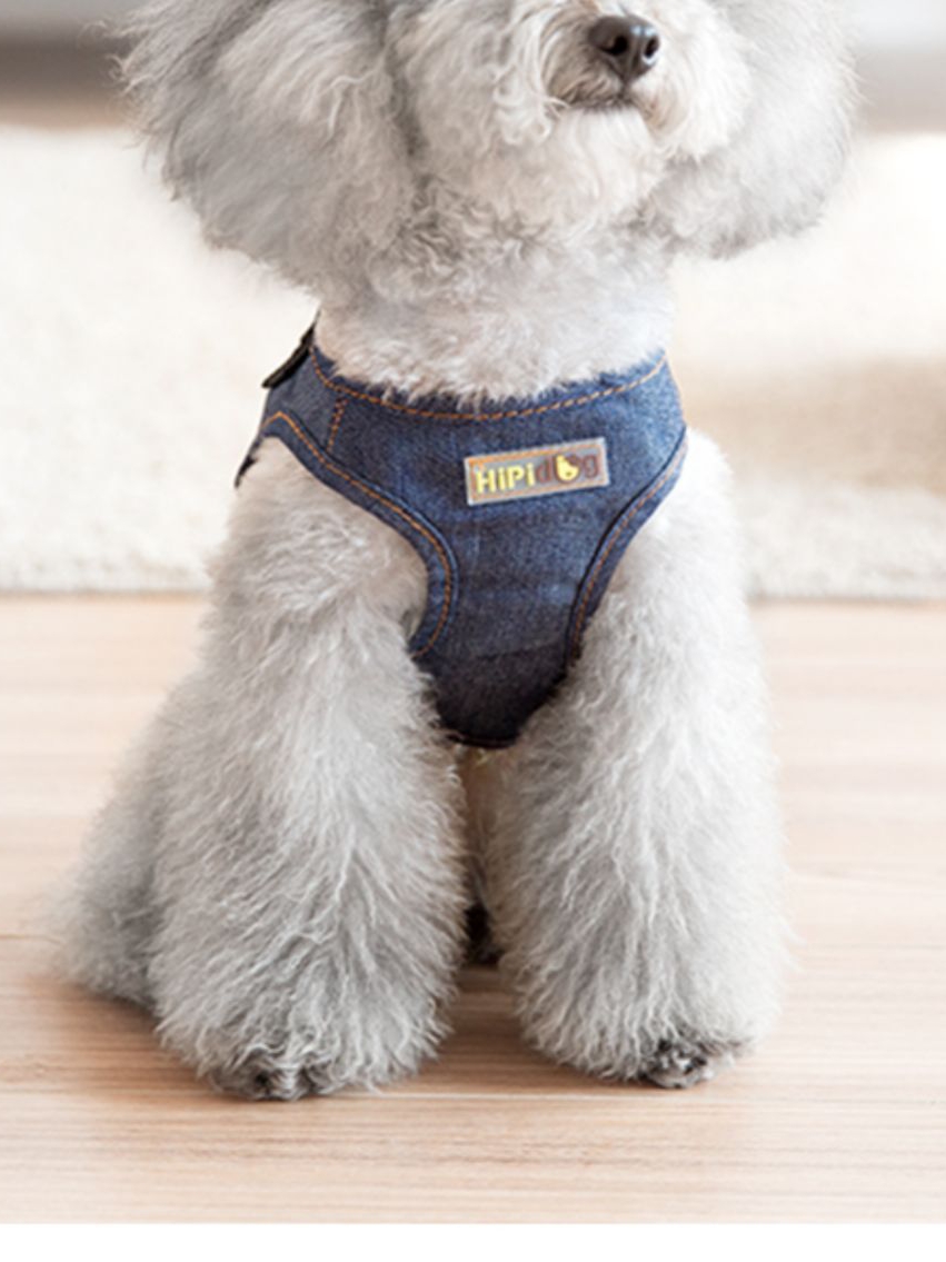 犬 ハーネス しなやかデニムハーネス