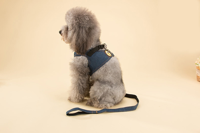 犬 ハーネス シンプル デニムメッシュ ハーネス